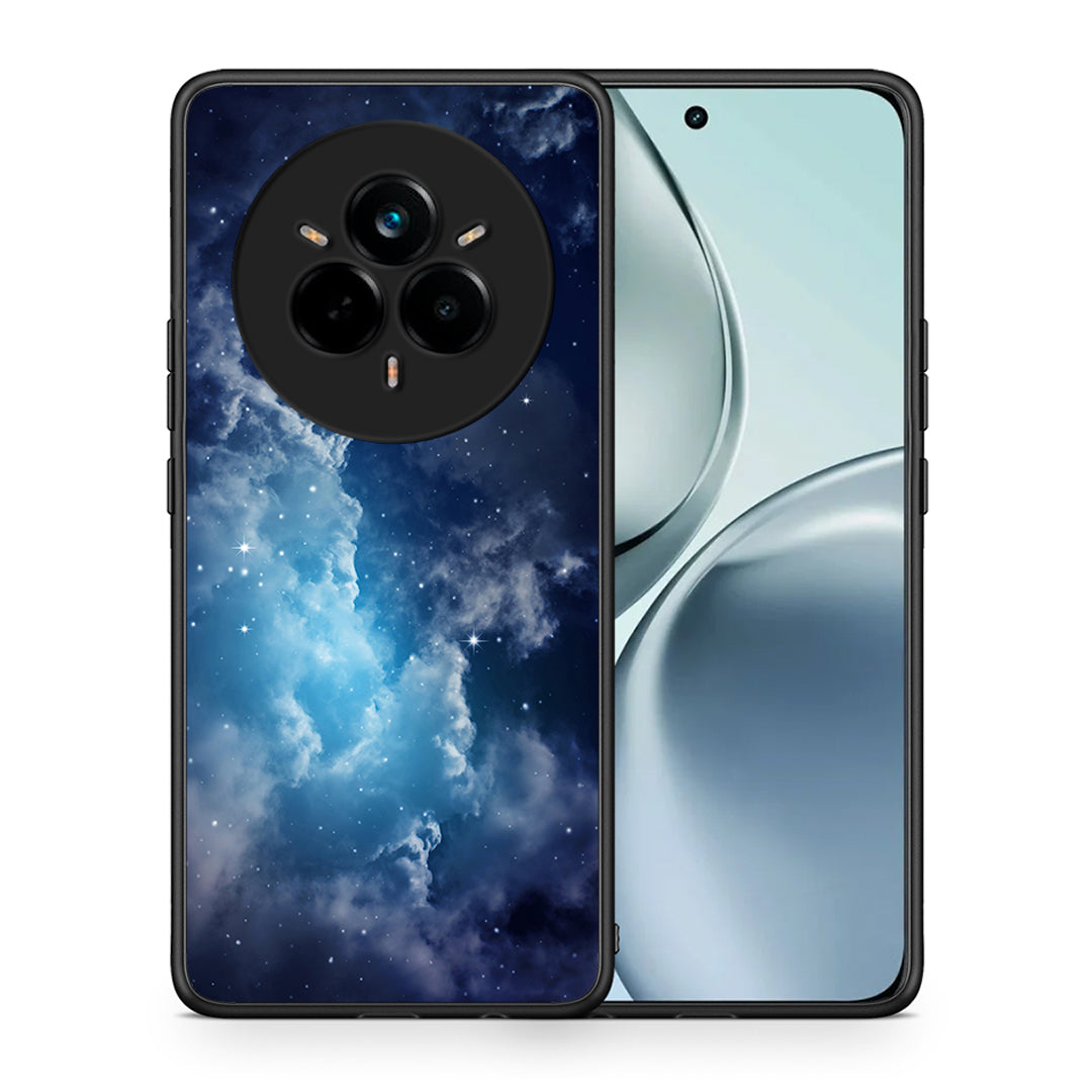 Θήκη Realme 14 Pro Blue Sky Galaxy από τη Smartfits με σχέδιο στο πίσω μέρος και μαύρο περίβλημα | Realme 14 Pro Blue Sky Galaxy case with colorful back and black bezels