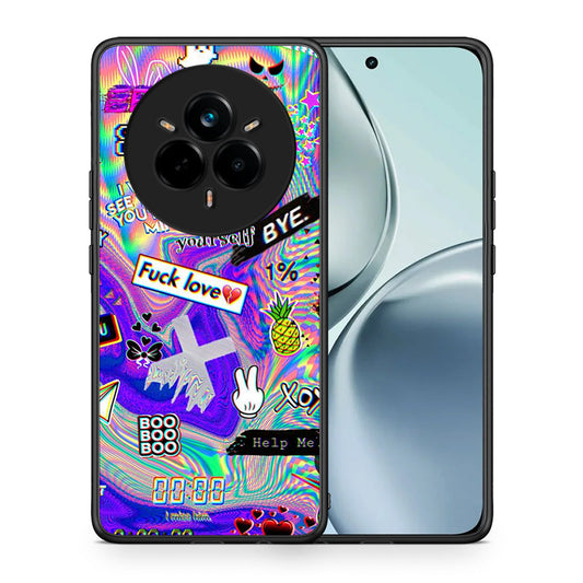 Θήκη Realme 14 Pro Game Over από τη Smartfits με σχέδιο στο πίσω μέρος και μαύρο περίβλημα | Realme 14 Pro Game Over case with colorful back and black bezels