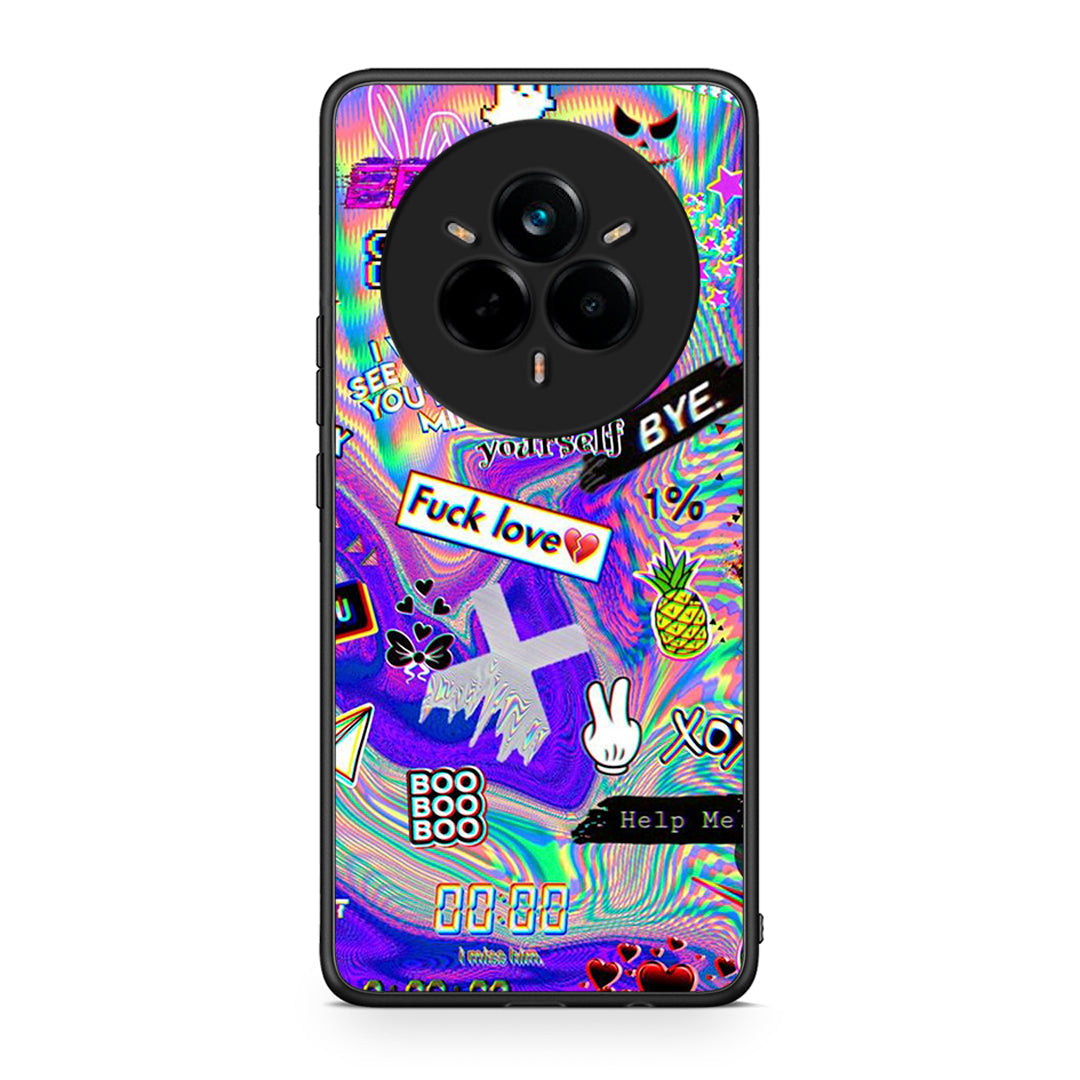 Realme 14 Pro Game Over θήκη από τη Smartfits με σχέδιο στο πίσω μέρος και μαύρο περίβλημα | Smartphone case with colorful back and black bezels by Smartfits