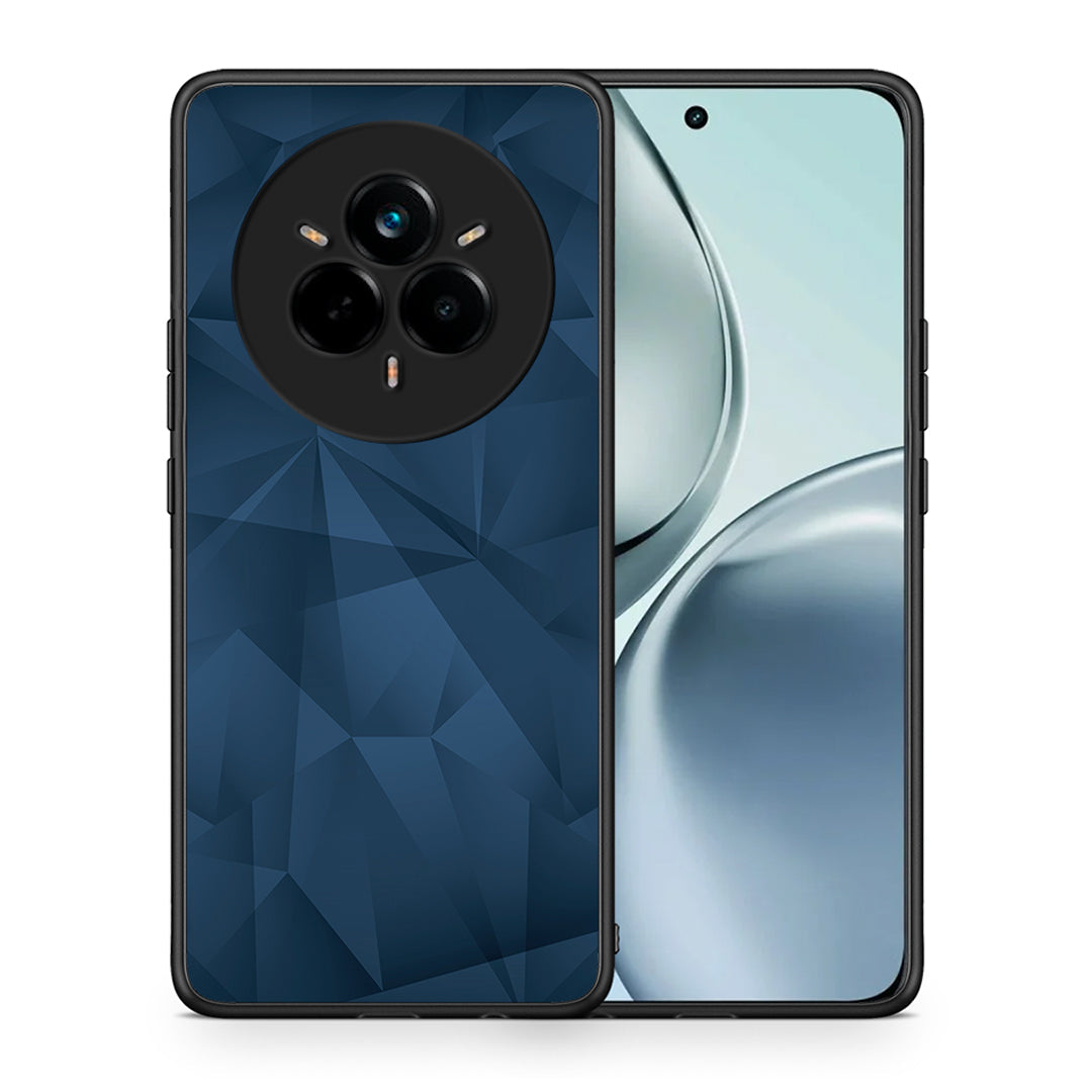 Θήκη Realme 14 Pro Blue Abstract Geometric από τη Smartfits με σχέδιο στο πίσω μέρος και μαύρο περίβλημα | Realme 14 Pro Blue Abstract Geometric case with colorful back and black bezels