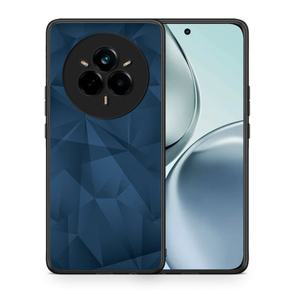Θήκη Realme 14 Pro Blue Abstract Geometric από τη Smartfits με σχέδιο στο πίσω μέρος και μαύρο περίβλημα | Realme 14 Pro Blue Abstract Geometric case with colorful back and black bezels