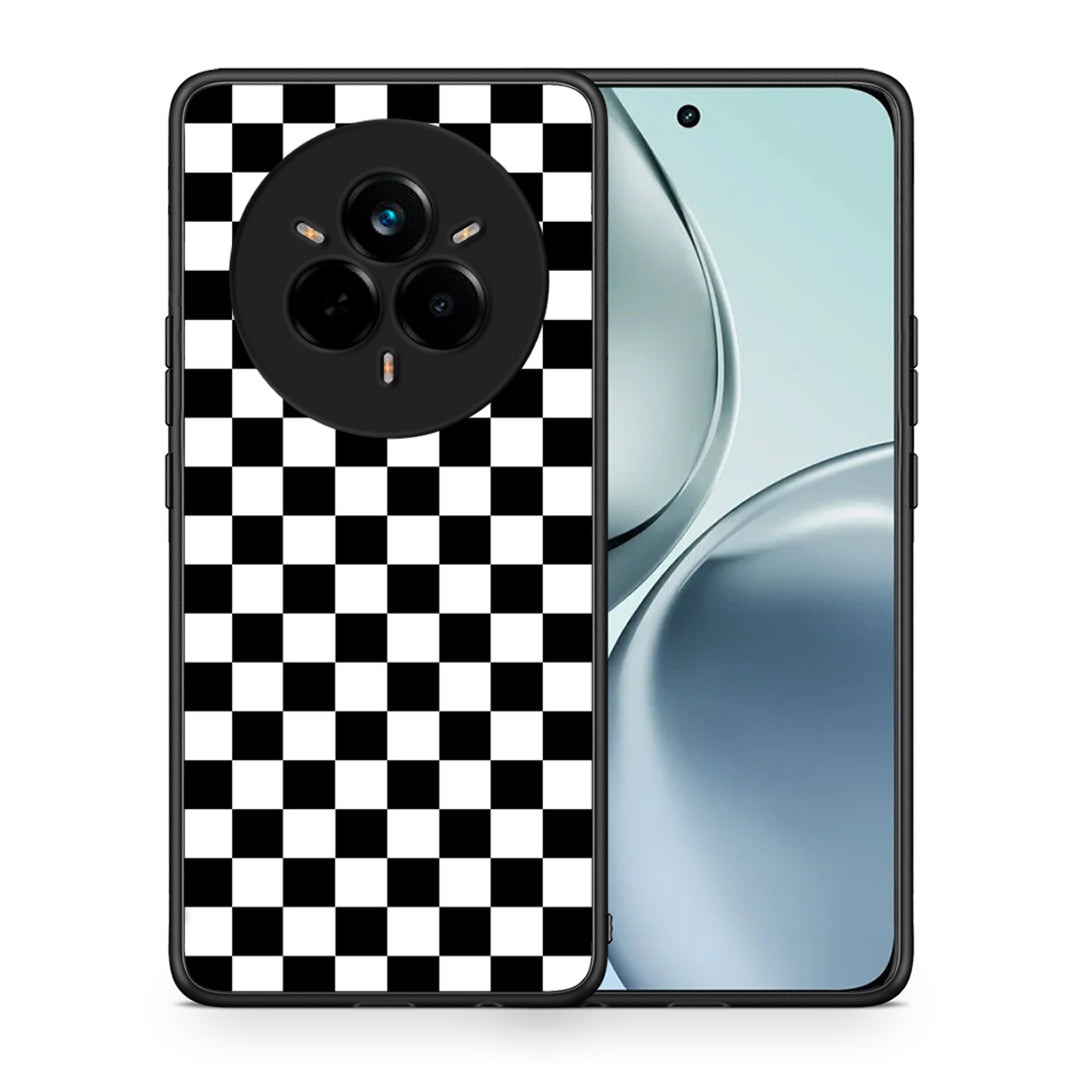 Θήκη Realme 14 Pro Squares Geometric από τη Smartfits με σχέδιο στο πίσω μέρος και μαύρο περίβλημα | Realme 14 Pro Squares Geometric case with colorful back and black bezels