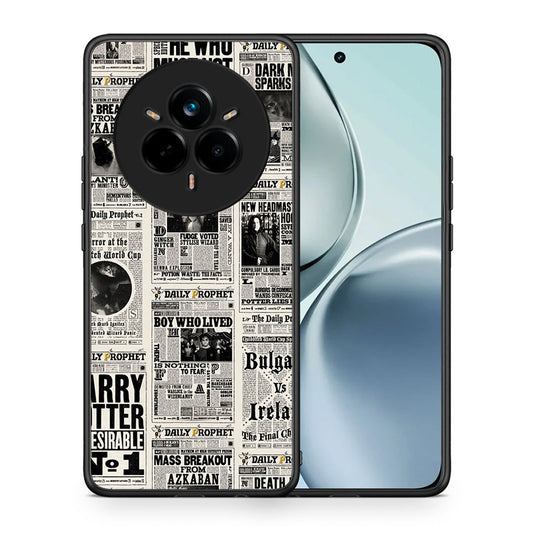 Θήκη Realme 14 Pro Harry Paper από τη Smartfits με σχέδιο στο πίσω μέρος και μαύρο περίβλημα | Realme 14 Pro Harry Paper case with colorful back and black bezels