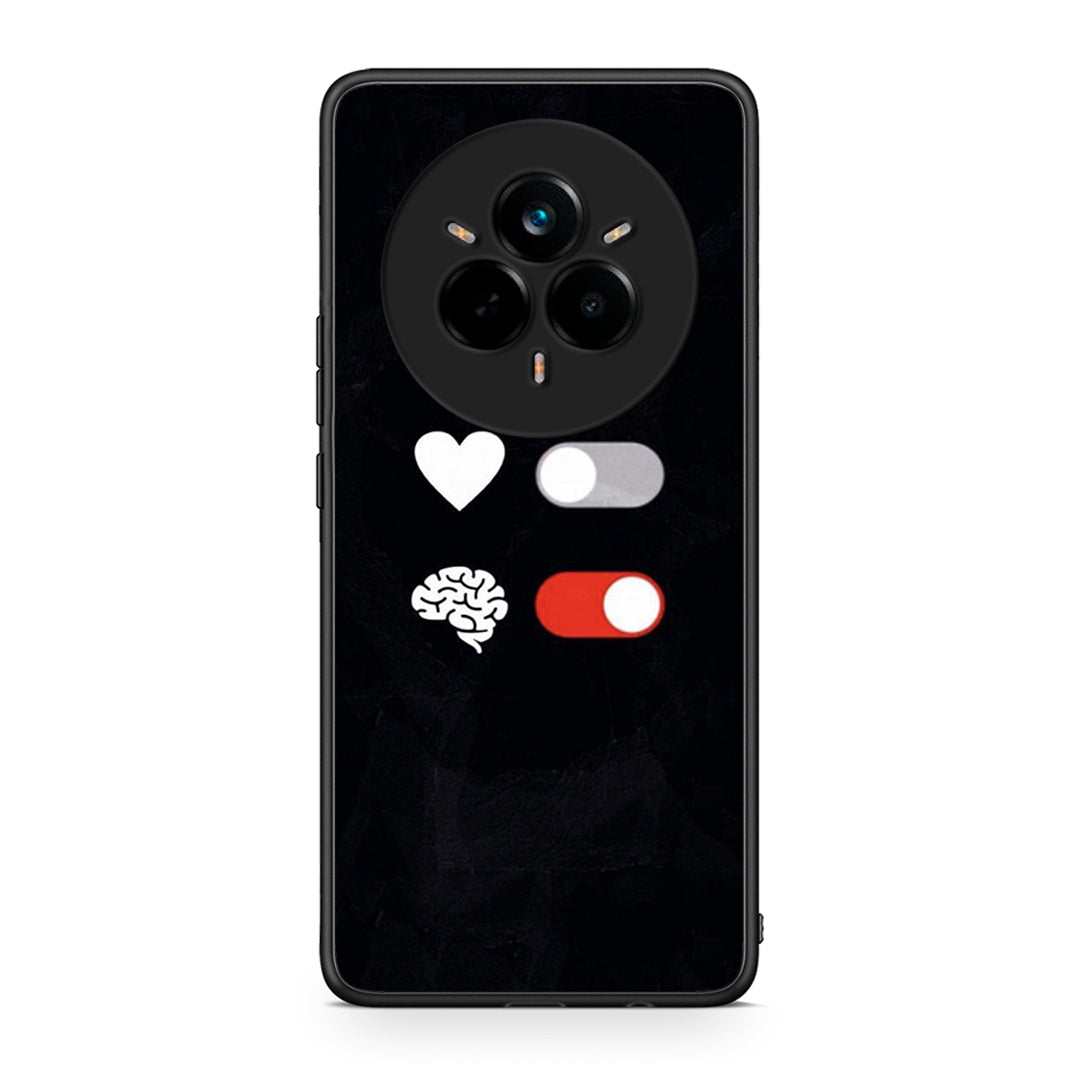 Realme 14 Pro Heart Vs Brain Θήκη Αγίου Βαλεντίνου από τη Smartfits με σχέδιο στο πίσω μέρος και μαύρο περίβλημα | Smartphone case with colorful back and black bezels by Smartfits