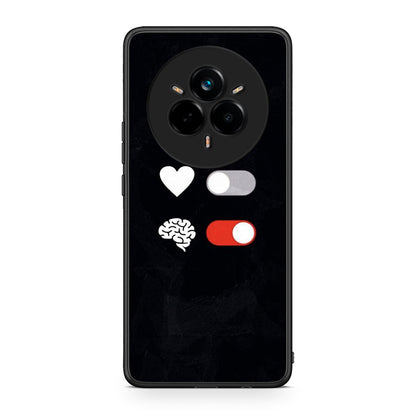 Realme 14 Pro Heart Vs Brain Θήκη Αγίου Βαλεντίνου από τη Smartfits με σχέδιο στο πίσω μέρος και μαύρο περίβλημα | Smartphone case with colorful back and black bezels by Smartfits