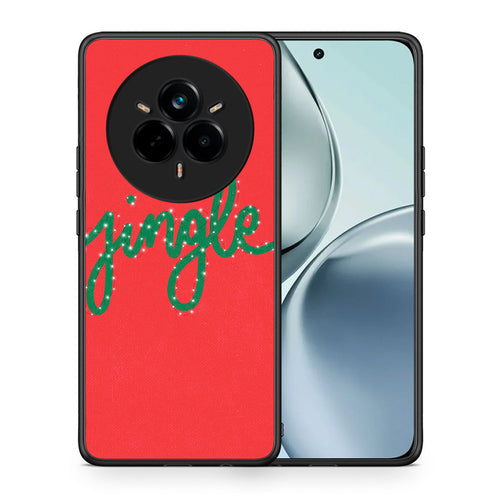 Θήκη Realme 14 Pro Jingle Xmas από τη Smartfits με σχέδιο στο πίσω μέρος και μαύρο περίβλημα | Realme 14 Pro Jingle Xmas case with colorful back and black bezels