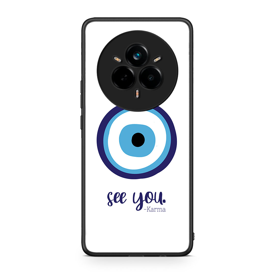 Realme 14 Pro Karma Says θήκη από τη Smartfits με σχέδιο στο πίσω μέρος και μαύρο περίβλημα | Smartphone case with colorful back and black bezels by Smartfits