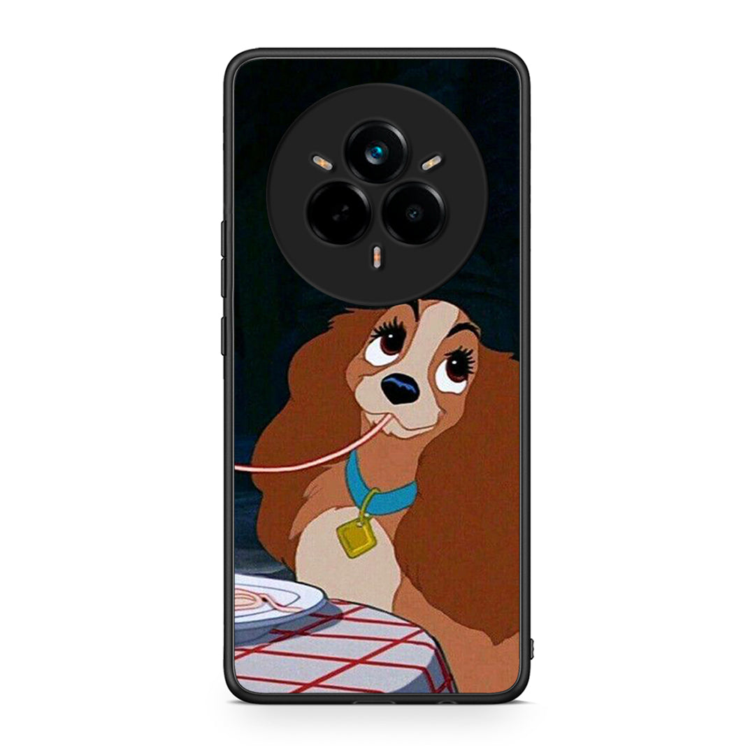 Realme 14 Pro Lady And Tramp 2 Θήκη Αγίου Βαλεντίνου από τη Smartfits με σχέδιο στο πίσω μέρος και μαύρο περίβλημα | Smartphone case with colorful back and black bezels by Smartfits