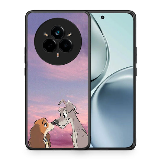 Θήκη Realme 14 Pro Lady And Tramp από τη Smartfits με σχέδιο στο πίσω μέρος και μαύρο περίβλημα | Realme 14 Pro Lady And Tramp case with colorful back and black bezels