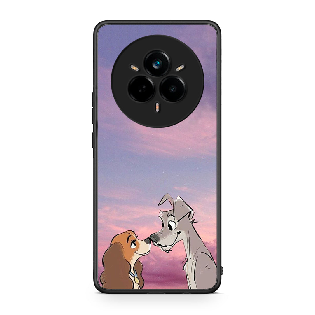 Realme 14 Pro Lady And Tramp θήκη από τη Smartfits με σχέδιο στο πίσω μέρος και μαύρο περίβλημα | Smartphone case with colorful back and black bezels by Smartfits