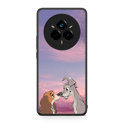 Realme 14 Pro Lady And Tramp θήκη από τη Smartfits με σχέδιο στο πίσω μέρος και μαύρο περίβλημα | Smartphone case with colorful back and black bezels by Smartfits