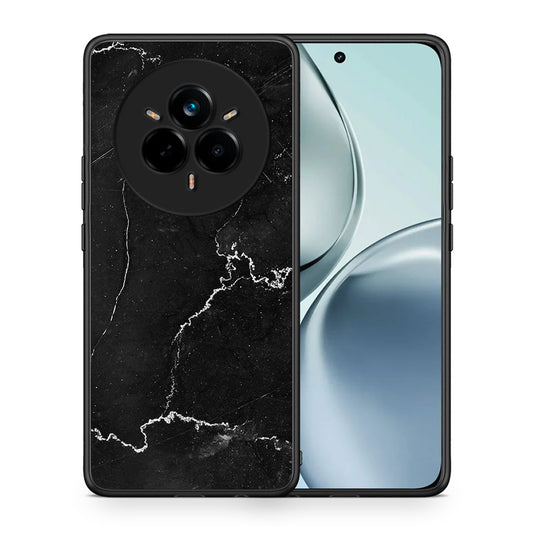 Θήκη Realme 14 Pro Marble Black από τη Smartfits με σχέδιο στο πίσω μέρος και μαύρο περίβλημα | Realme 14 Pro Marble Black case with colorful back and black bezels