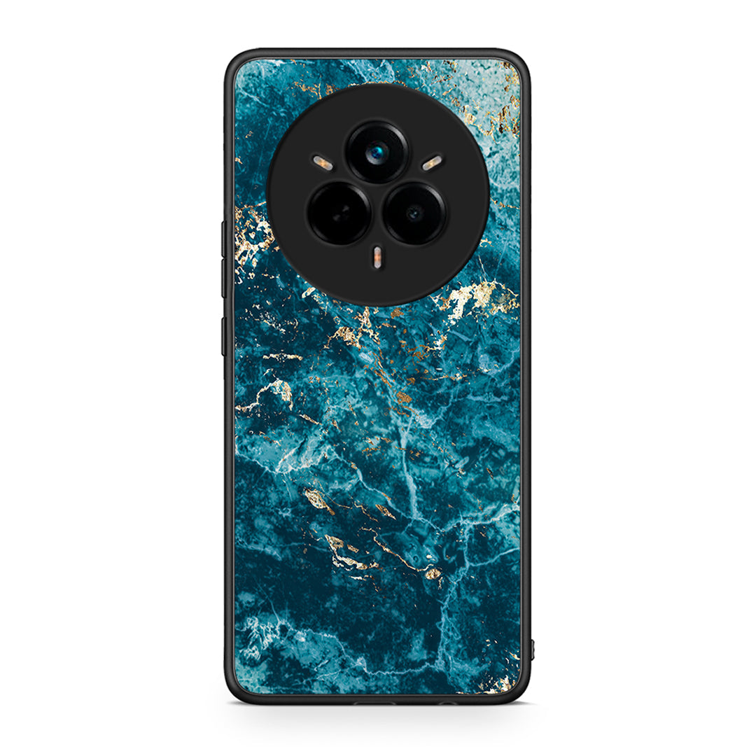 Realme 14 Pro Marble Blue θήκη από τη Smartfits με σχέδιο στο πίσω μέρος και μαύρο περίβλημα | Smartphone case with colorful back and black bezels by Smartfits