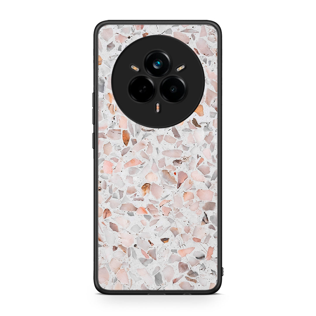 Realme 14 Pro Marble Terrazzo θήκη από τη Smartfits με σχέδιο στο πίσω μέρος και μαύρο περίβλημα | Smartphone case with colorful back and black bezels by Smartfits