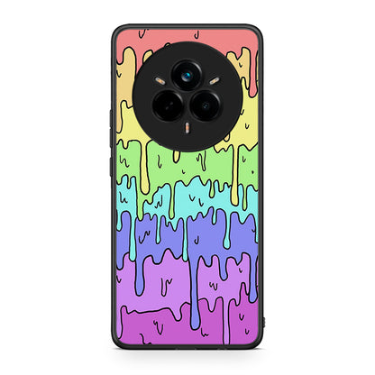 Realme 14 Pro Melting Rainbow θήκη από τη Smartfits με σχέδιο στο πίσω μέρος και μαύρο περίβλημα | Smartphone case with colorful back and black bezels by Smartfits