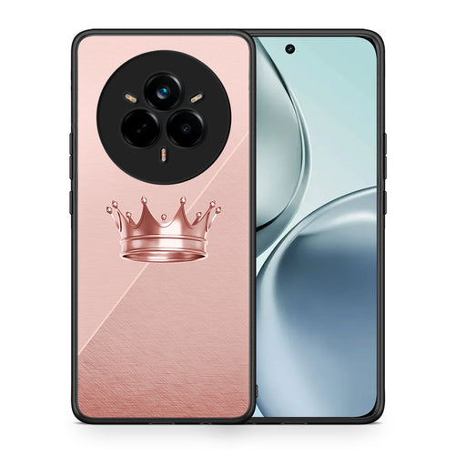 Θήκη Realme 14 Pro Crown Minimal από τη Smartfits με σχέδιο στο πίσω μέρος και μαύρο περίβλημα | Realme 14 Pro Crown Minimal case with colorful back and black bezels