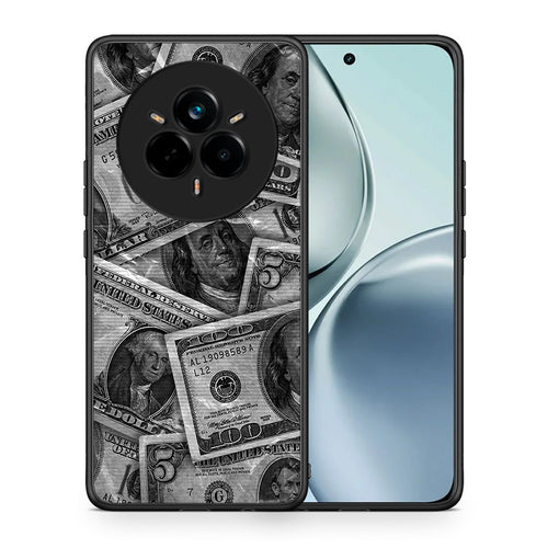 Θήκη Realme 14 Pro Money Dollars από τη Smartfits με σχέδιο στο πίσω μέρος και μαύρο περίβλημα | Realme 14 Pro Money Dollars case with colorful back and black bezels