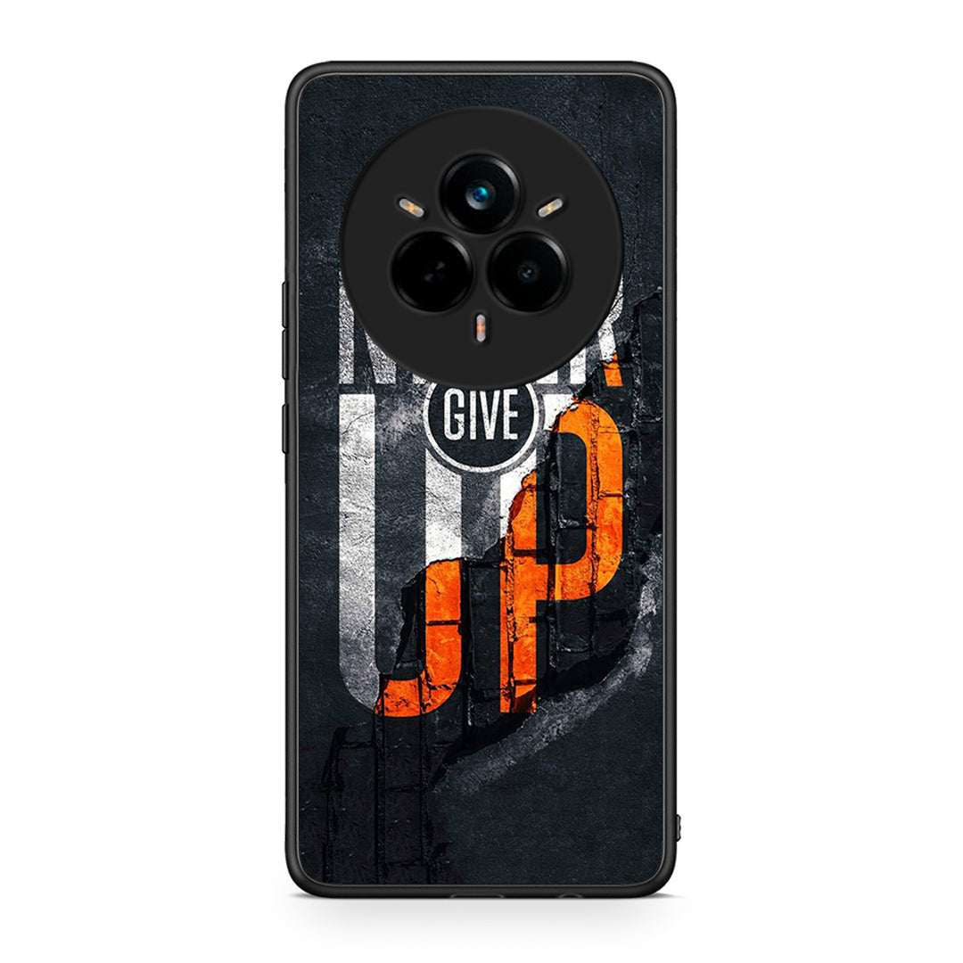 Realme 14 Pro Never Give Up Θήκη Αγίου Βαλεντίνου από τη Smartfits με σχέδιο στο πίσω μέρος και μαύρο περίβλημα | Smartphone case with colorful back and black bezels by Smartfits