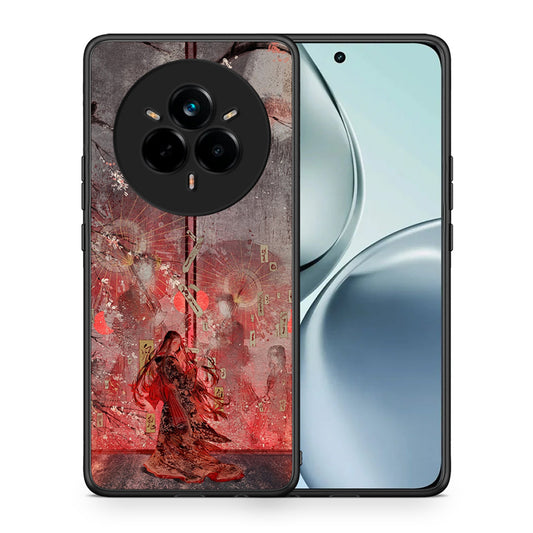 Θήκη Realme 14 Pro Nezuko Kamado από τη Smartfits με σχέδιο στο πίσω μέρος και μαύρο περίβλημα | Realme 14 Pro Nezuko Kamado case with colorful back and black bezels