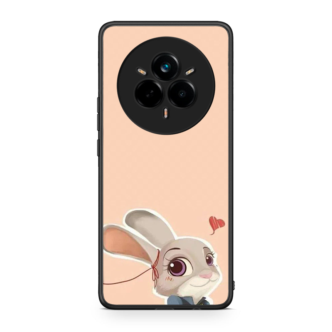 Realme 14 Pro Nick Wilde And Judy Hopps Love 2 θήκη από τη Smartfits με σχέδιο στο πίσω μέρος και μαύρο περίβλημα | Smartphone case with colorful back and black bezels by Smartfits