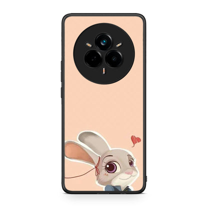 Realme 14 Pro Nick Wilde And Judy Hopps Love 2 θήκη από τη Smartfits με σχέδιο στο πίσω μέρος και μαύρο περίβλημα | Smartphone case with colorful back and black bezels by Smartfits