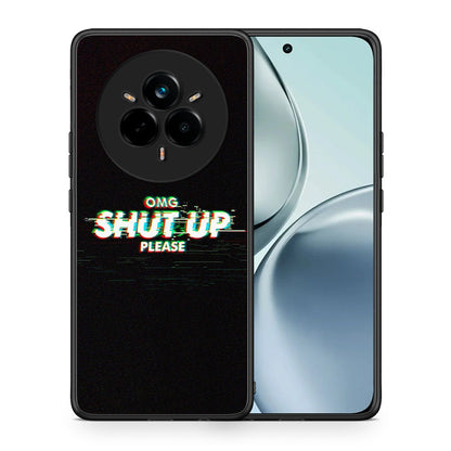 Θήκη Realme 14 Pro OMG ShutUp από τη Smartfits με σχέδιο στο πίσω μέρος και μαύρο περίβλημα | Realme 14 Pro OMG ShutUp case with colorful back and black bezels