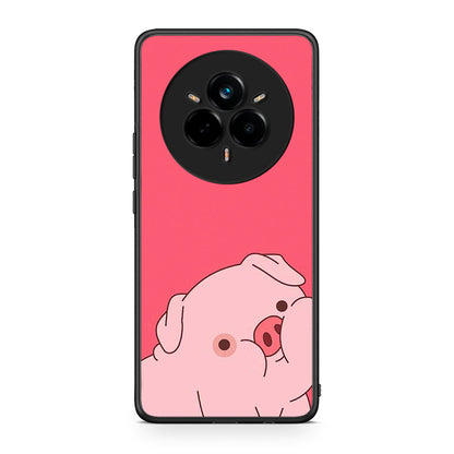 Realme 14 Pro Pig Love 1 Θήκη Αγίου Βαλεντίνου από τη Smartfits με σχέδιο στο πίσω μέρος και μαύρο περίβλημα | Smartphone case with colorful back and black bezels by Smartfits