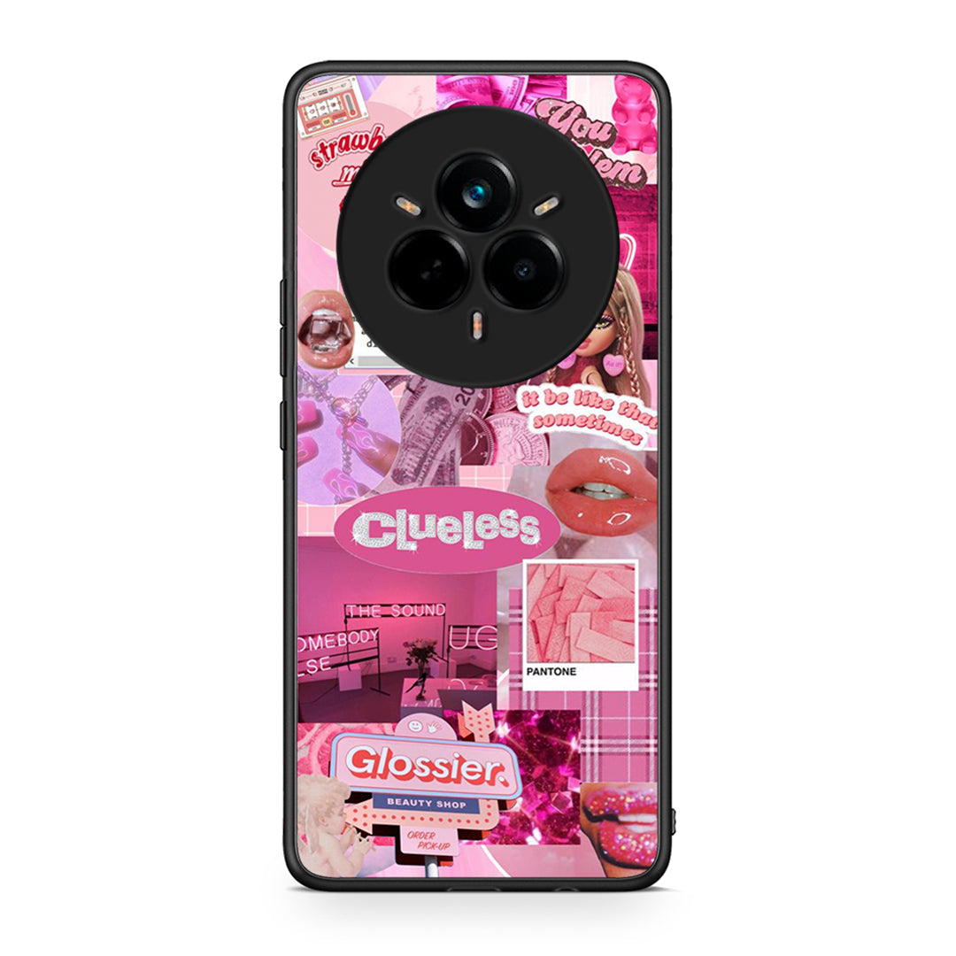 Realme 14 Pro Pink Love Θήκη Αγίου Βαλεντίνου από τη Smartfits με σχέδιο στο πίσω μέρος και μαύρο περίβλημα | Smartphone case with colorful back and black bezels by Smartfits