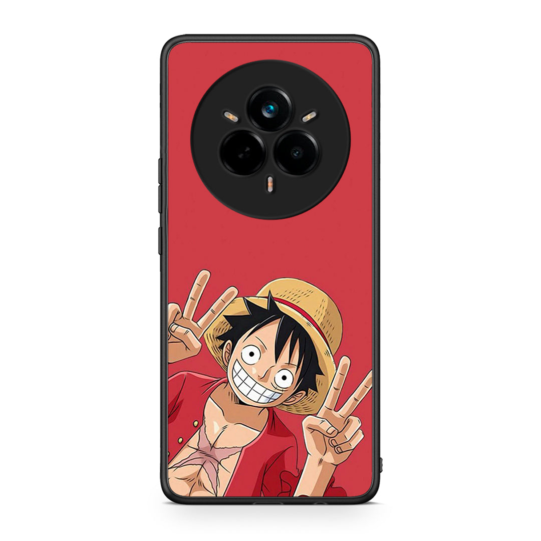 Realme 14 Pro Pirate Luffy Θήκη από τη Smartfits με σχέδιο στο πίσω μέρος και μαύρο περίβλημα | Smartphone case with colorful back and black bezels by Smartfits