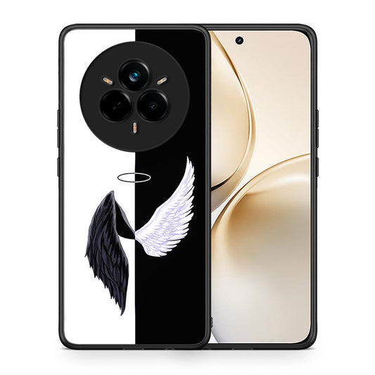 Θήκη Realme 14 Pro Plus Angels Demons από τη Smartfits με σχέδιο στο πίσω μέρος και μαύρο περίβλημα | Realme 14 Pro Plus Angels Demons case with colorful back and black bezels