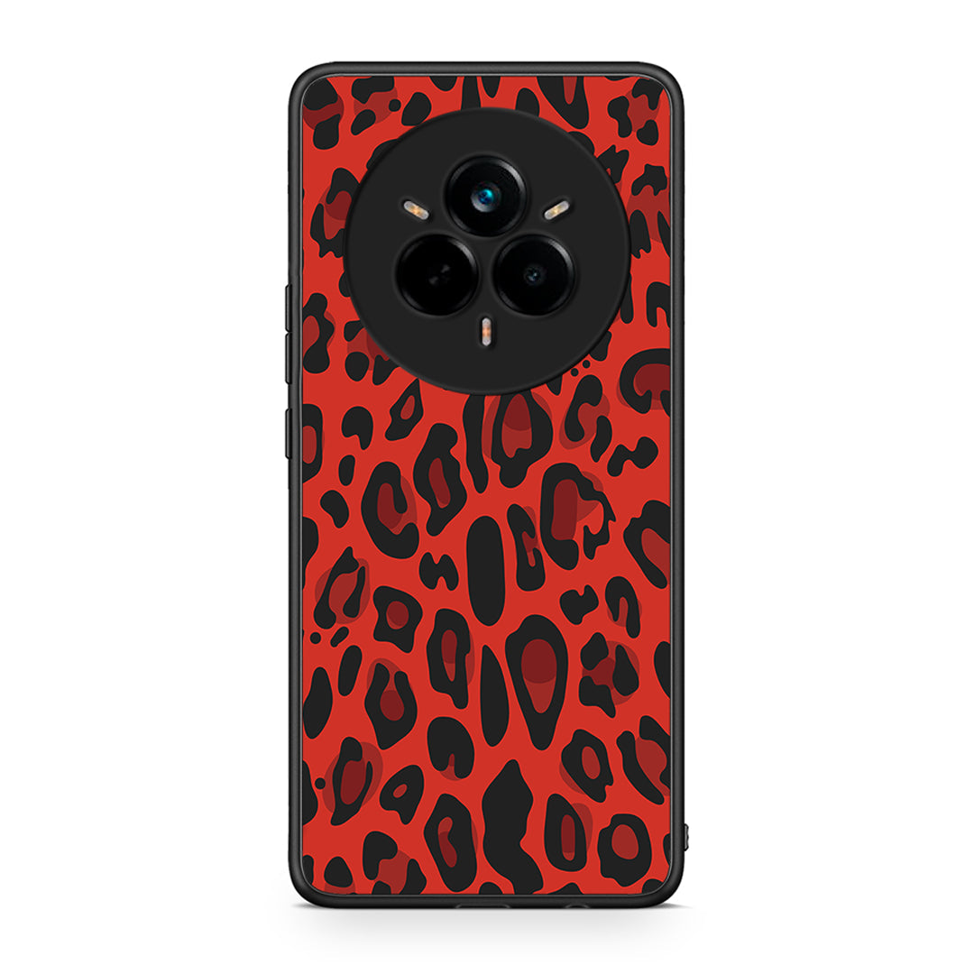 4 - Realme 14 Pro Plus Red Leopard Animal case, cover, bumper