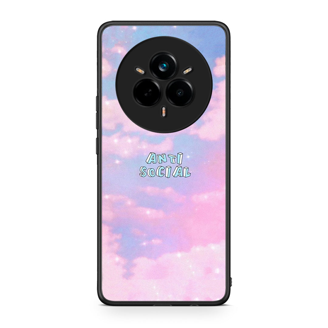 Realme 14 Pro Plus Anti Social Θήκη Αγίου Βαλεντίνου από τη Smartfits με σχέδιο στο πίσω μέρος και μαύρο περίβλημα | Smartphone case with colorful back and black bezels by Smartfits