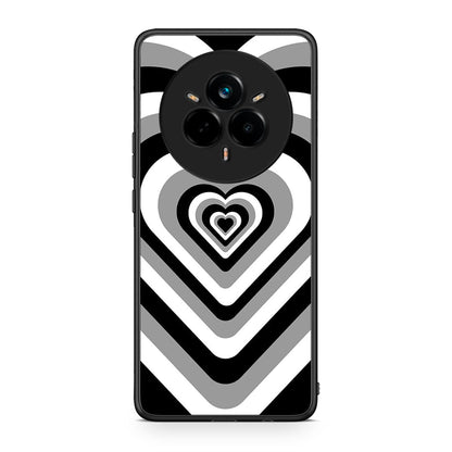Realme 14 Pro Plus Black Hearts θήκη από τη Smartfits με σχέδιο στο πίσω μέρος και μαύρο περίβλημα | Smartphone case with colorful back and black bezels by Smartfits