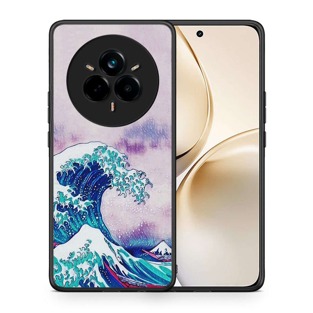 Θήκη Realme 14 Pro Plus Blue Waves από τη Smartfits με σχέδιο στο πίσω μέρος και μαύρο περίβλημα | Realme 14 Pro Plus Blue Waves case with colorful back and black bezels