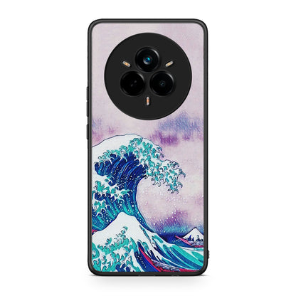 Realme 14 Pro Plus Blue Waves θήκη από τη Smartfits με σχέδιο στο πίσω μέρος και μαύρο περίβλημα | Smartphone case with colorful back and black bezels by Smartfits