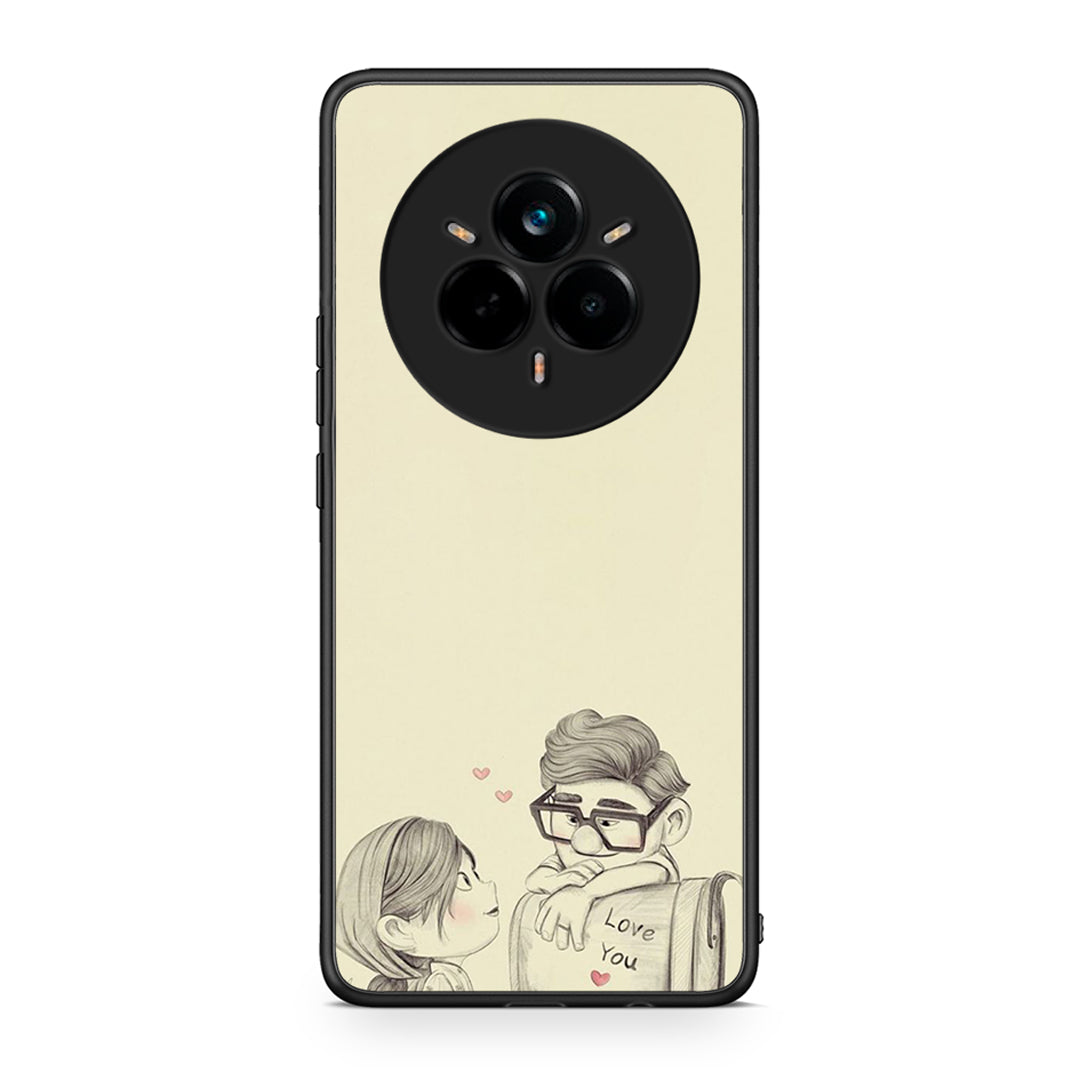 Realme 14 Pro Plus Carl And Ellie θήκη από τη Smartfits με σχέδιο στο πίσω μέρος και μαύρο περίβλημα | Smartphone case with colorful back and black bezels by Smartfits