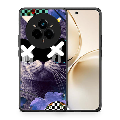 Θήκη Realme 14 Pro Plus Cat Collage από τη Smartfits με σχέδιο στο πίσω μέρος και μαύρο περίβλημα | Realme 14 Pro Plus Cat Collage case with colorful back and black bezels