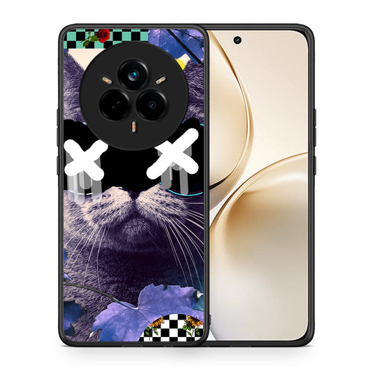 Θήκη Realme 14 Pro Plus Cat Collage από τη Smartfits με σχέδιο στο πίσω μέρος και μαύρο περίβλημα | Realme 14 Pro Plus Cat Collage case with colorful back and black bezels