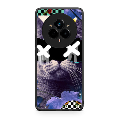Realme 14 Pro Plus Cat Collage θήκη από τη Smartfits με σχέδιο στο πίσω μέρος και μαύρο περίβλημα | Smartphone case with colorful back and black bezels by Smartfits
