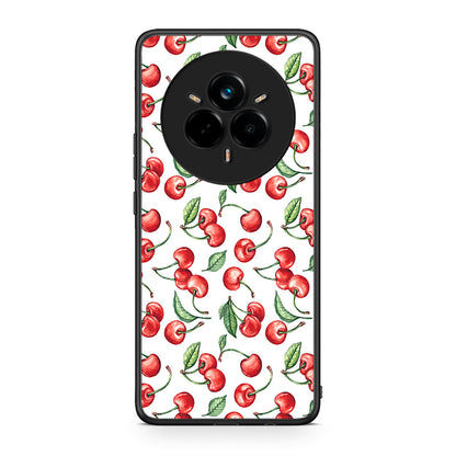 Realme 14 Pro Plus Cherry Summer θήκη από τη Smartfits με σχέδιο στο πίσω μέρος και μαύρο περίβλημα | Smartphone case with colorful back and black bezels by Smartfits
