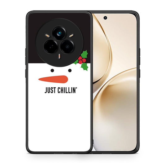 Θήκη Realme 14 Pro Plus Christmas Chillin από τη Smartfits με σχέδιο στο πίσω μέρος και μαύρο περίβλημα | Realme 14 Pro Plus Christmas Chillin case with colorful back and black bezels