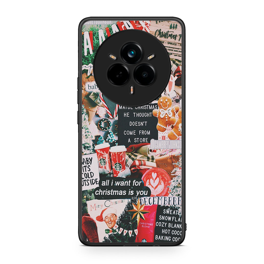 Realme 14 Pro Plus Christmas Happiness θήκη από τη Smartfits με σχέδιο στο πίσω μέρος και μαύρο περίβλημα | Smartphone case with colorful back and black bezels by Smartfits
