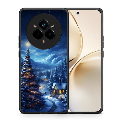 Θήκη Realme 14 Pro Plus Christmas Scenery από τη Smartfits με σχέδιο στο πίσω μέρος και μαύρο περίβλημα | Realme 14 Pro Plus Christmas Scenery case with colorful back and black bezels