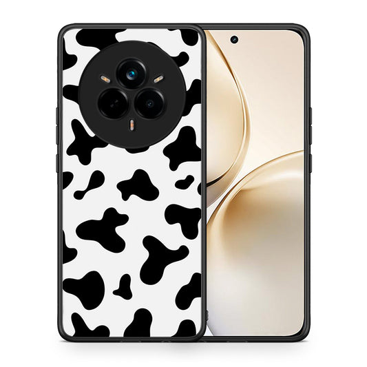 Θήκη Realme 14 Pro Plus Cow Print από τη Smartfits με σχέδιο στο πίσω μέρος και μαύρο περίβλημα | Realme 14 Pro Plus Cow Print case with colorful back and black bezels