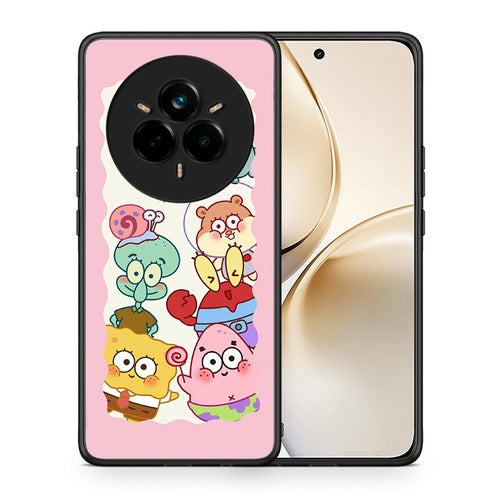 Θήκη Realme 14 Pro Plus Cute Companion από τη Smartfits με σχέδιο στο πίσω μέρος και μαύρο περίβλημα | Realme 14 Pro Plus Cute Companion case with colorful back and black bezels