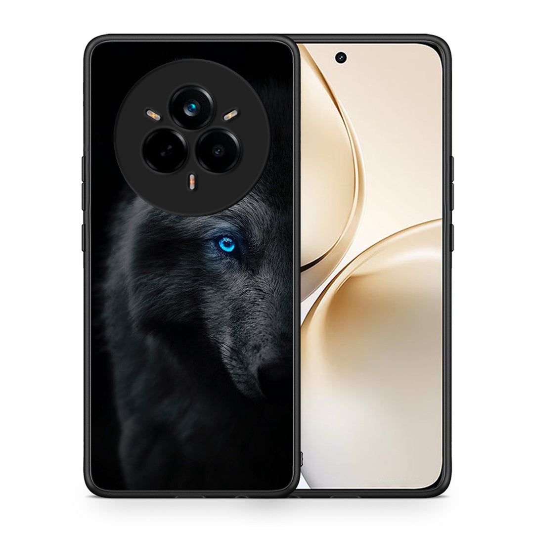 Θήκη Realme 14 Pro Plus Dark Wolf από τη Smartfits με σχέδιο στο πίσω μέρος και μαύρο περίβλημα | Realme 14 Pro Plus Dark Wolf case with colorful back and black bezels