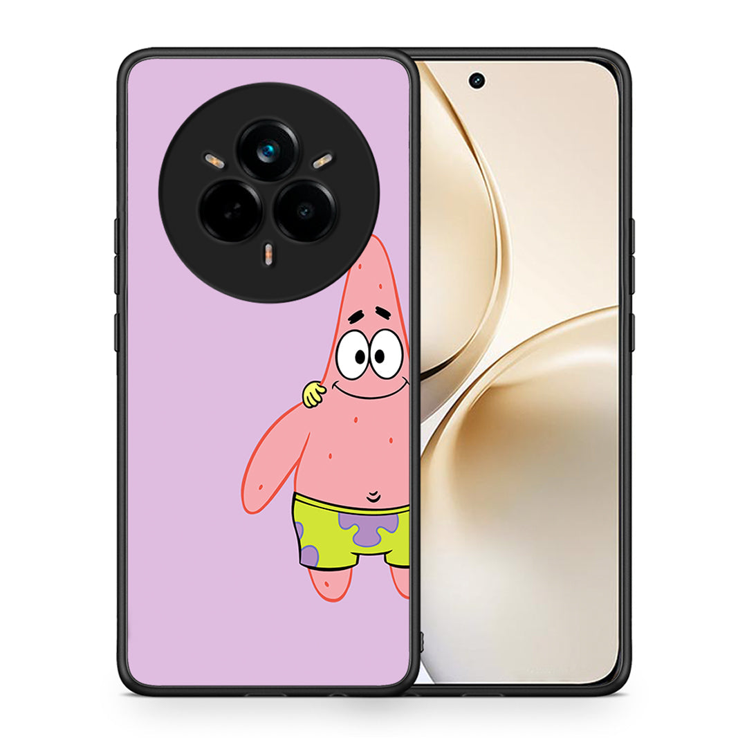 Θήκη Realme 14 Pro Plus Friends Patrick από τη Smartfits με σχέδιο στο πίσω μέρος και μαύρο περίβλημα | Realme 14 Pro Plus Friends Patrick case with colorful back and black bezels