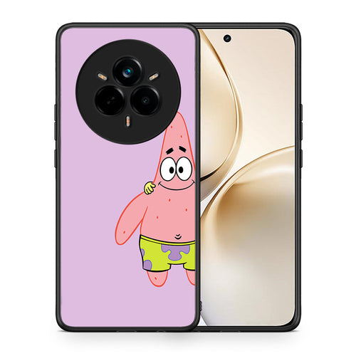 Θήκη Realme 14 Pro Plus Friends Patrick από τη Smartfits με σχέδιο στο πίσω μέρος και μαύρο περίβλημα | Realme 14 Pro Plus Friends Patrick case with colorful back and black bezels