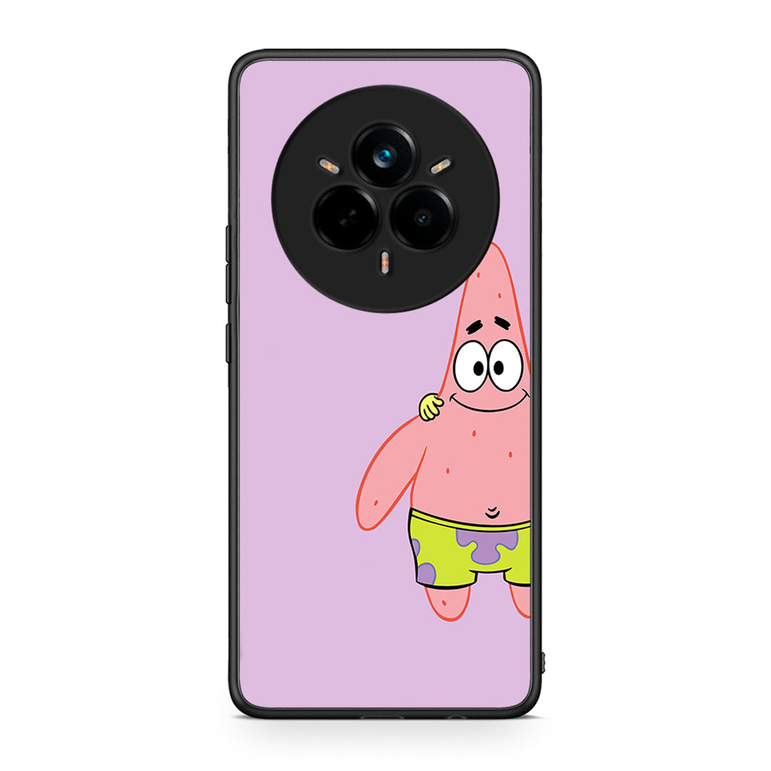 Realme 14 Pro Plus Friends Patrick θήκη από τη Smartfits με σχέδιο στο πίσω μέρος και μαύρο περίβλημα | Smartphone case with colorful back and black bezels by Smartfits