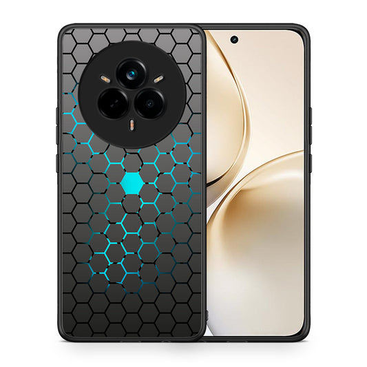 Θήκη Realme 14 Pro Plus Hexagonal Geometric από τη Smartfits με σχέδιο στο πίσω μέρος και μαύρο περίβλημα | Realme 14 Pro Plus Hexagonal Geometric case with colorful back and black bezels